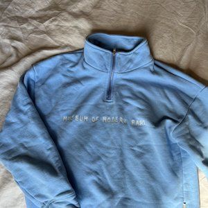 Fashion Brand Company Museum Modern Fart MOMF Sweatshirt Light French Blue, Sz M
